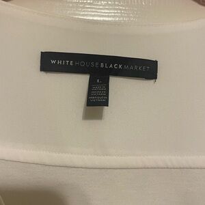 White House Black Market Ivory Blouse
